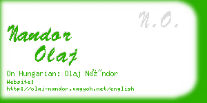 nandor olaj business card